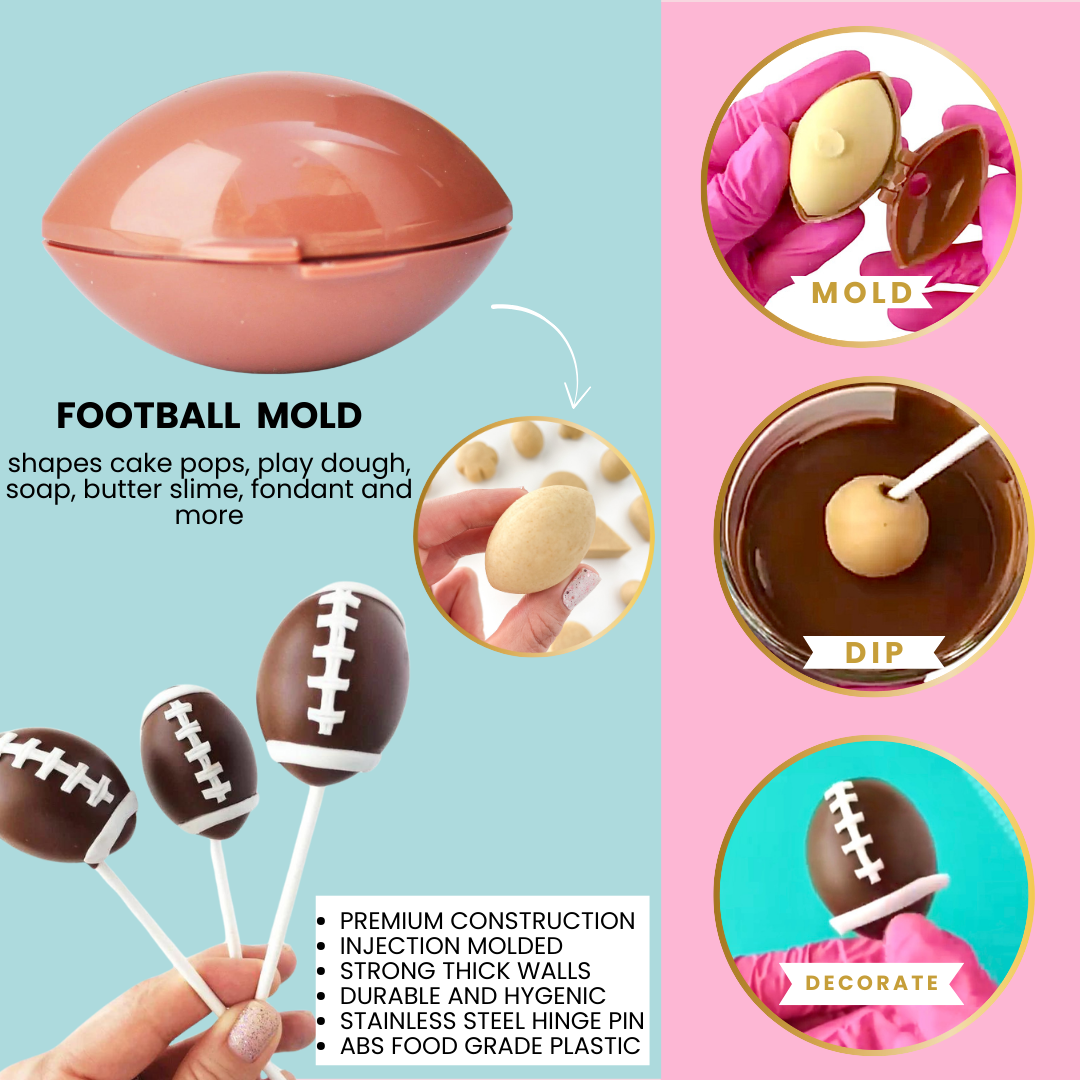Cake Pop mold, Football (Lemon)