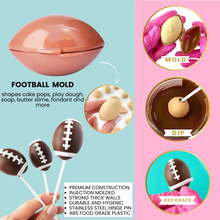 Load image into Gallery viewer, Cake Pop mold, Football (Lemon)

