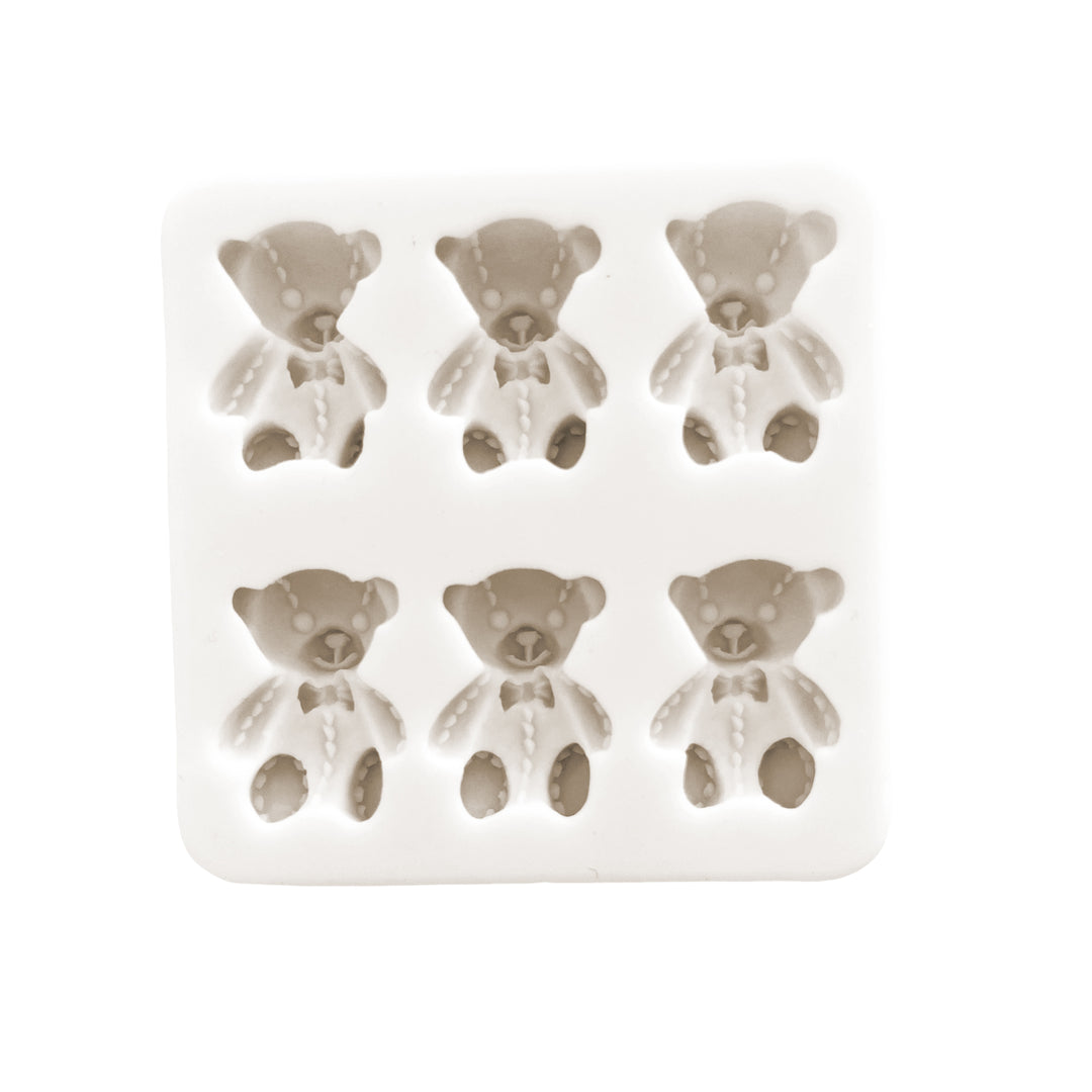 Stitched Sitting Teddy Bear (6 cavity)