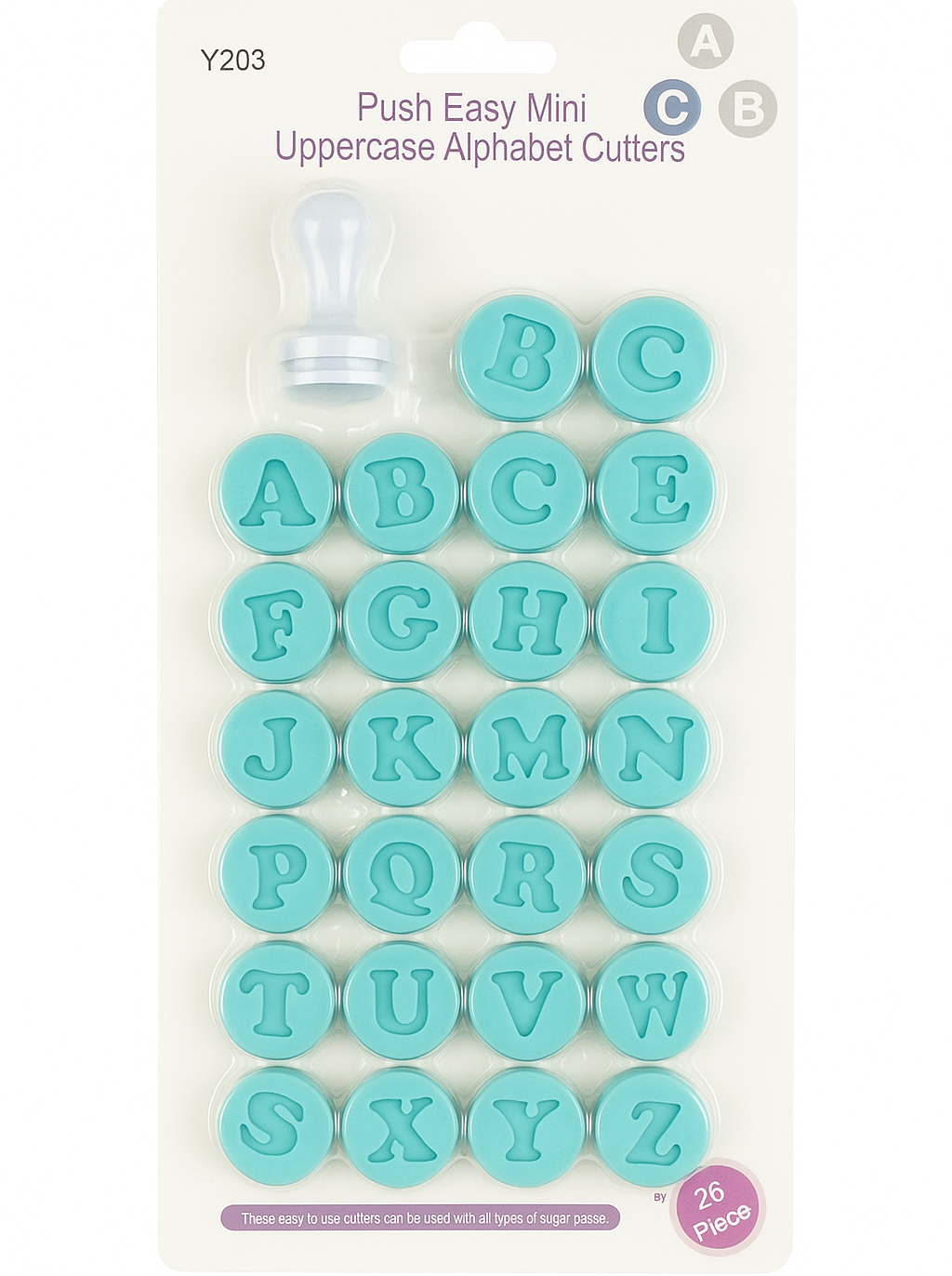 Letters & Numbers Pop Up Push Stamp