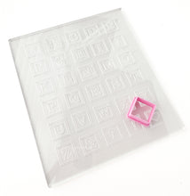 Load image into Gallery viewer, Alphabet Acrylic Pad w. Cutter
