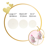 Cake Pop Boards, Straight Edge (50 pcs), White