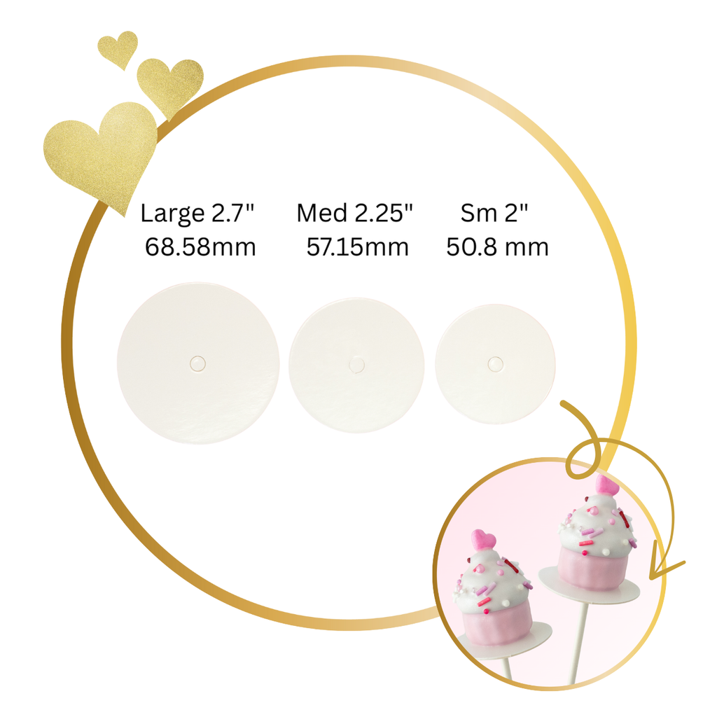 Cake Pop Boards, Straight Edge (50 pcs), White