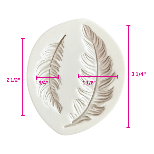 2 Cavity Feather Mold