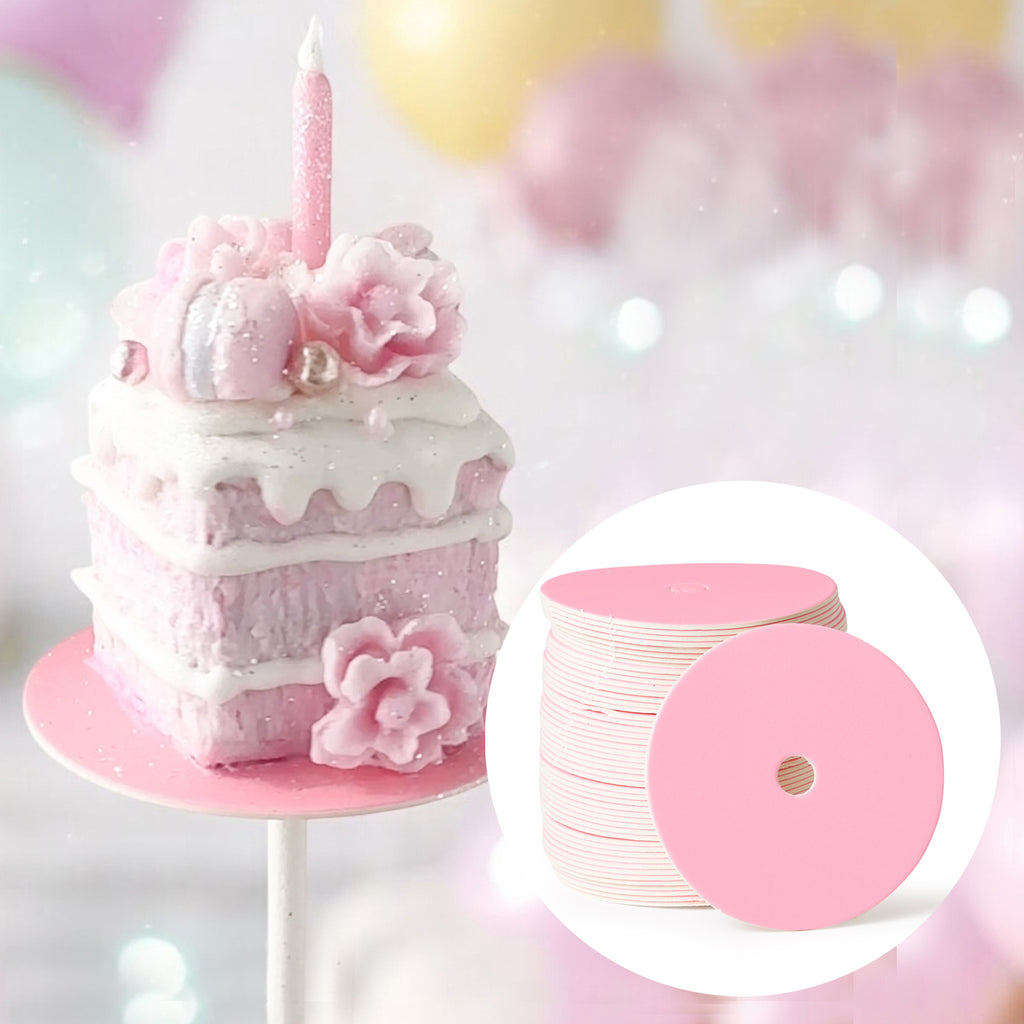 Cake Pop Boards, Straight Edge (50 pcs), Matte Pink