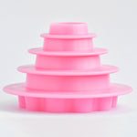 Double Edge Ruffled Cutter, 4pc (Pink)