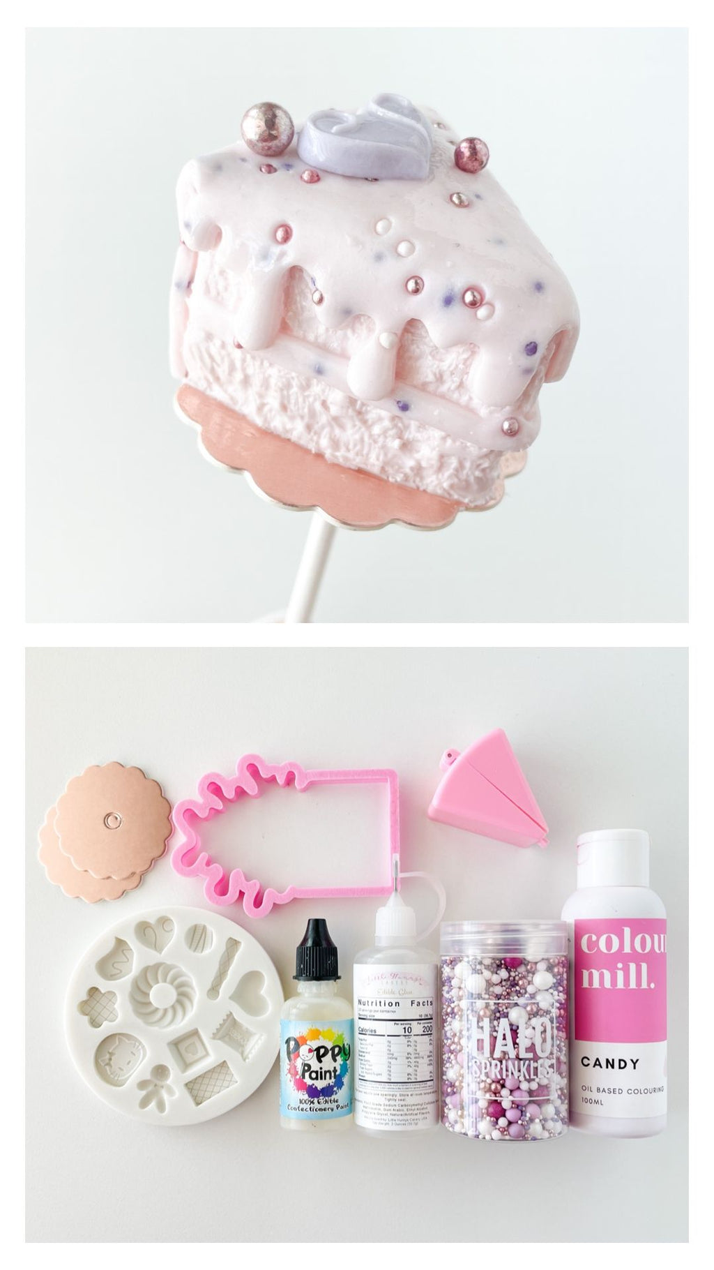 Frosting Drip Cookie Cutter - (for Slice of Cake)