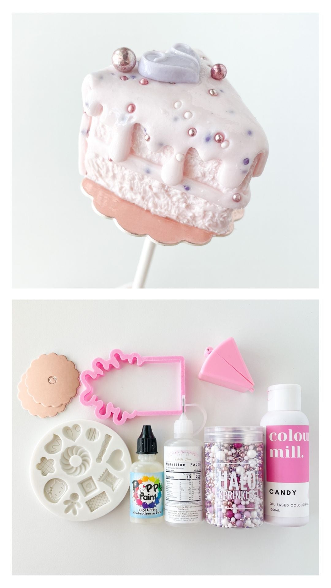 Frosting Drip Cookie Cutter - (for Slice of Cake)