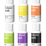 Confezione da 6 colori a base di olio (flaconi da 20 ml) Halloween Basic