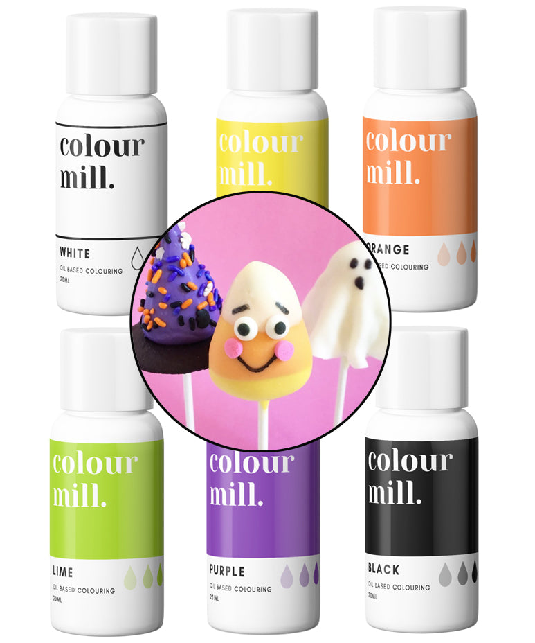 6 Pack Oil Based Coloring (20ml bottles) Halloween Basic