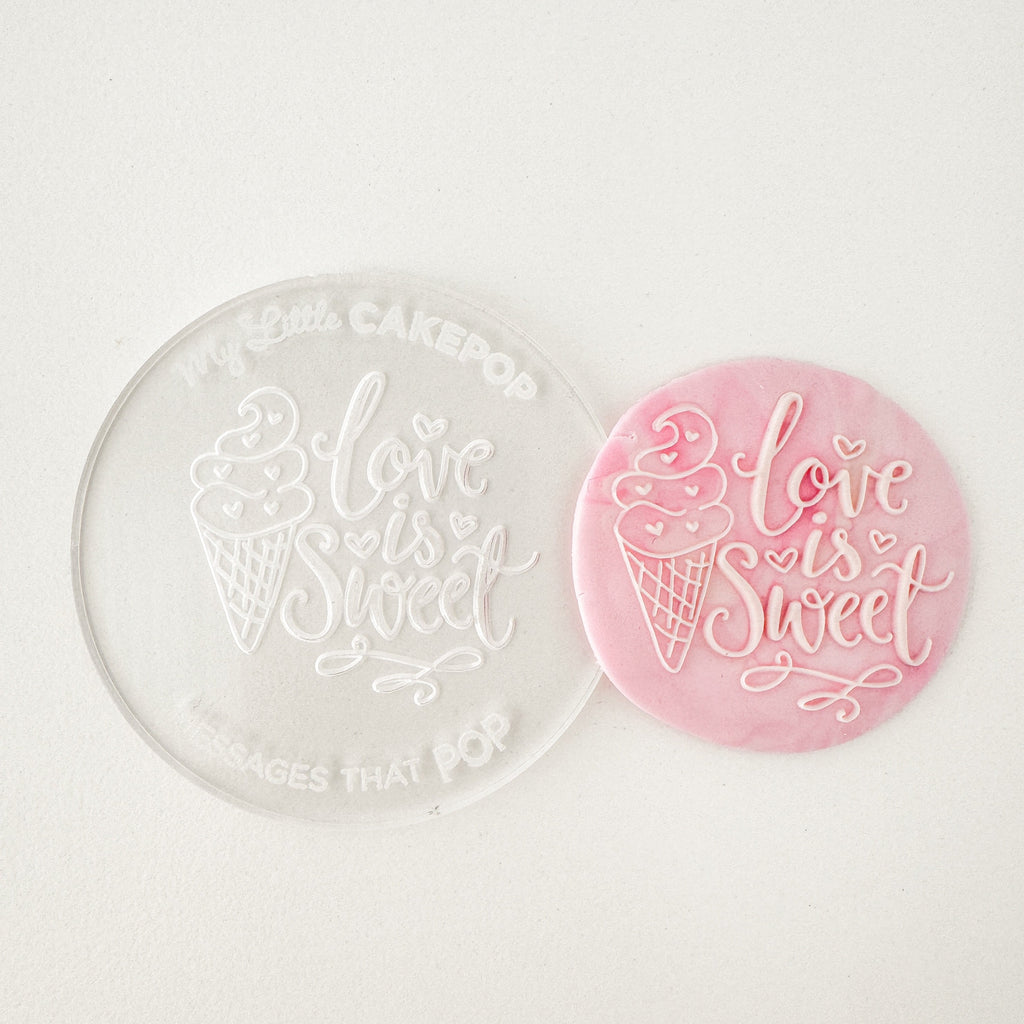 Pop Up Message, Love Is Sweet w. Cone