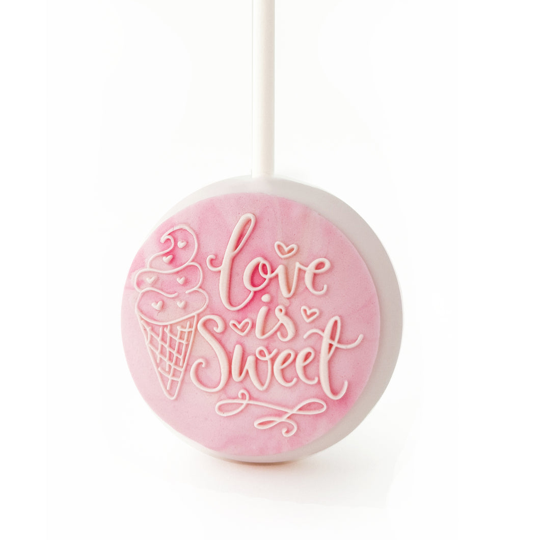 Pop Up Message, Love Is Sweet w. Cone
