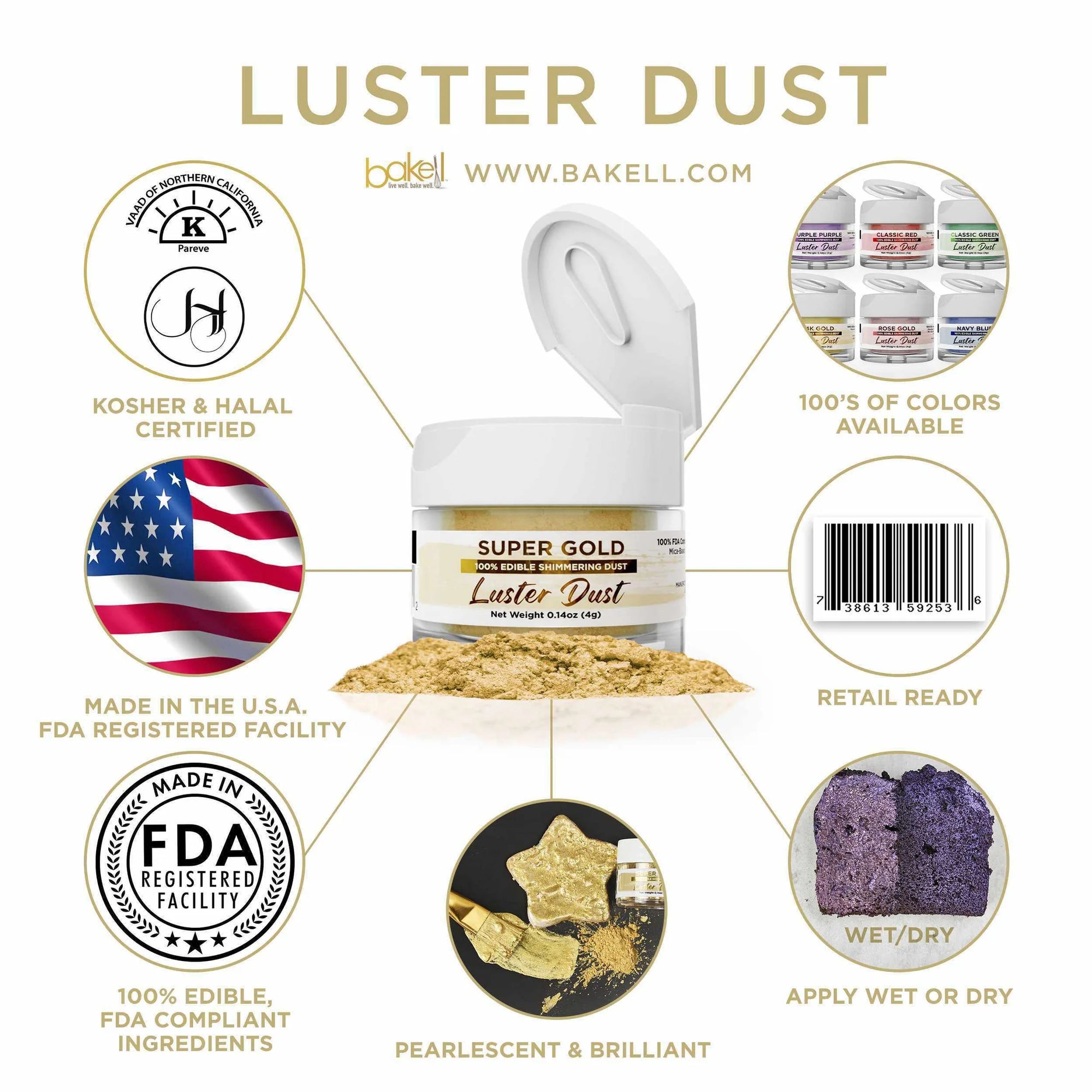 Polvere Super Gold Luster (4g)