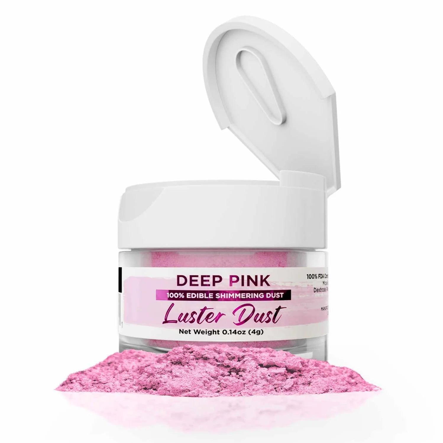 Polvere lucida rosa intenso (4 g)