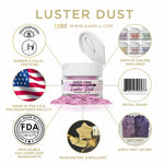 Polvere lucida rosa intenso (4 g)