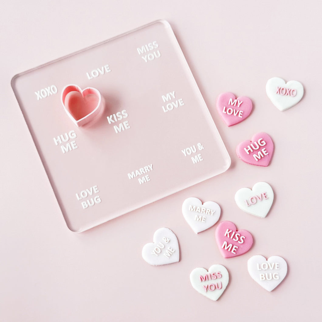 Conversation Heart Pad + Complimentary Heart Cutter