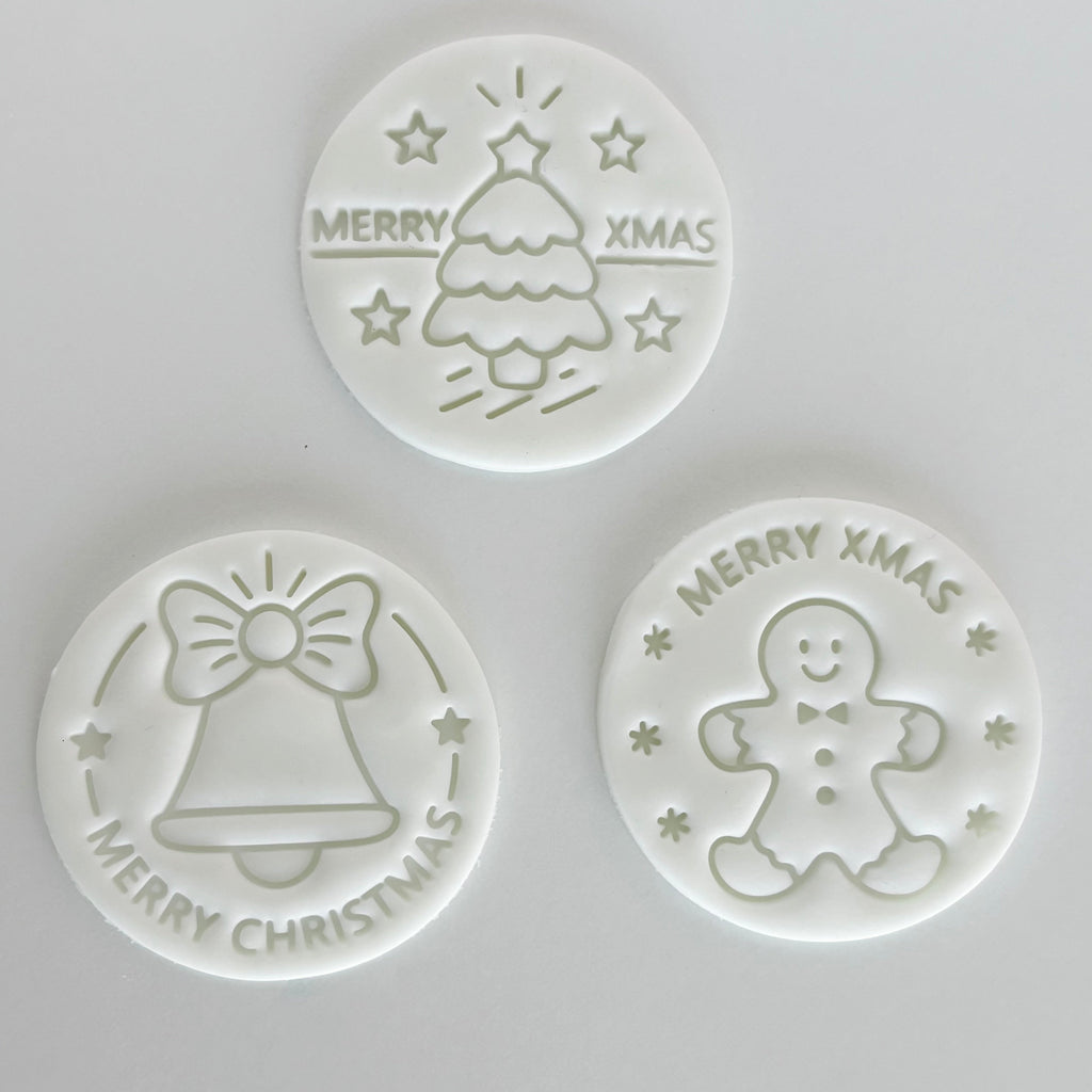 Christmas Messages Embosser Set (8pc)