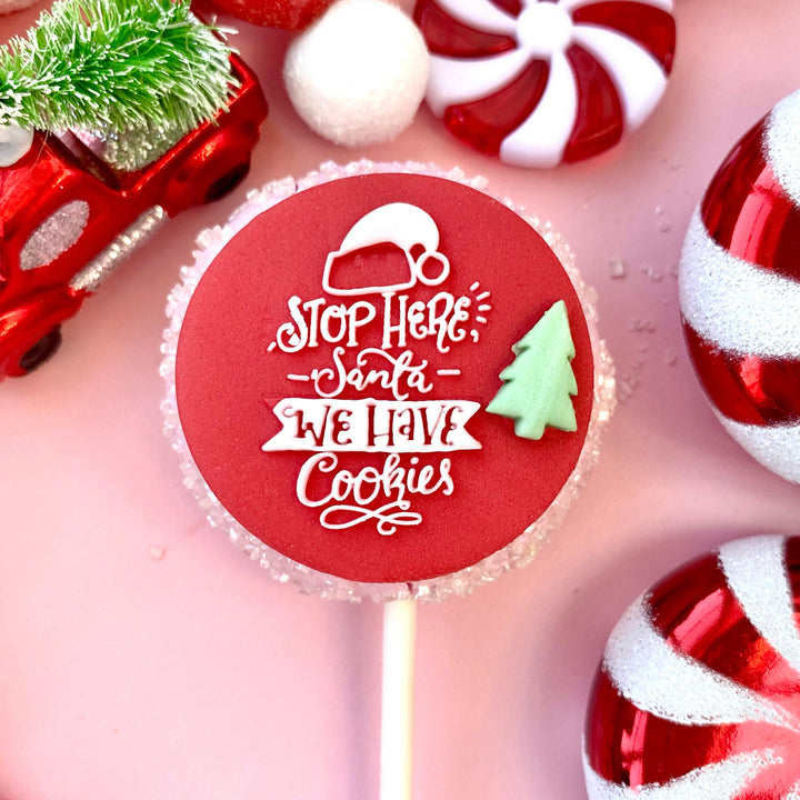 Pop Up Message, Stop Here Santa