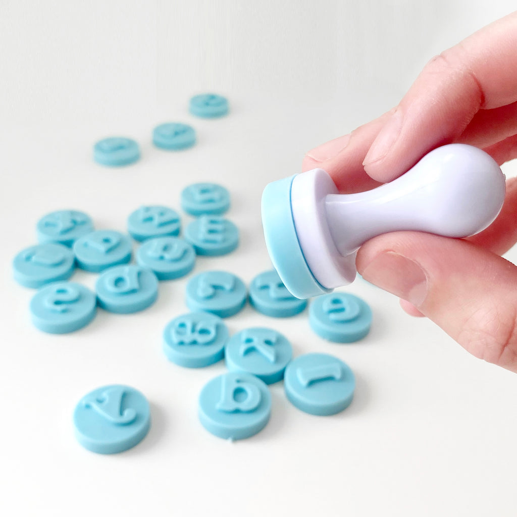 Letters & Numbers Embossing Push Stamp