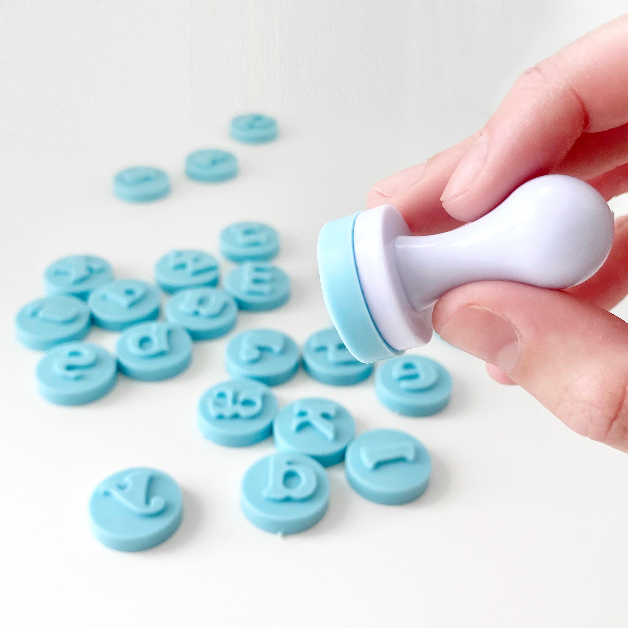 Letters & Numbers Embossing Push Stamp