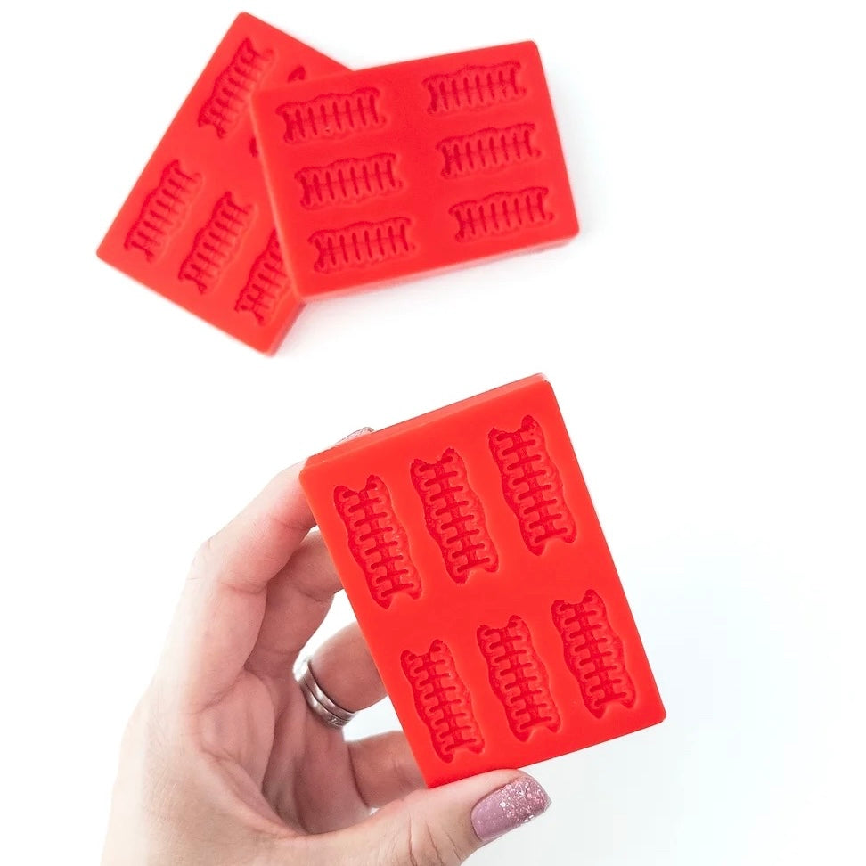 Football Laces Fondant Mold