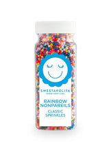 Load image into Gallery viewer, RAINBOW NONPAREILS, VEGAN 3.7 oz bottle (4oz bottle)
