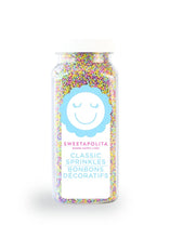 Load image into Gallery viewer, MINI PASTEL NONPAREILS, VEGAN 3.7 oz bottle (4oz bottle)
