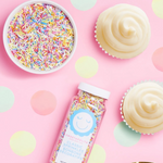 NATURAL RAINBOW CRUNCHY SPRINKLES (PLANT BASED) (3.2oz, 4oz Volume)