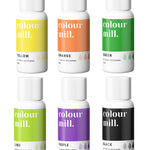 Confezione da 6 coloranti a base di olio (flaconi da 20 ml) Halloween tradizionale