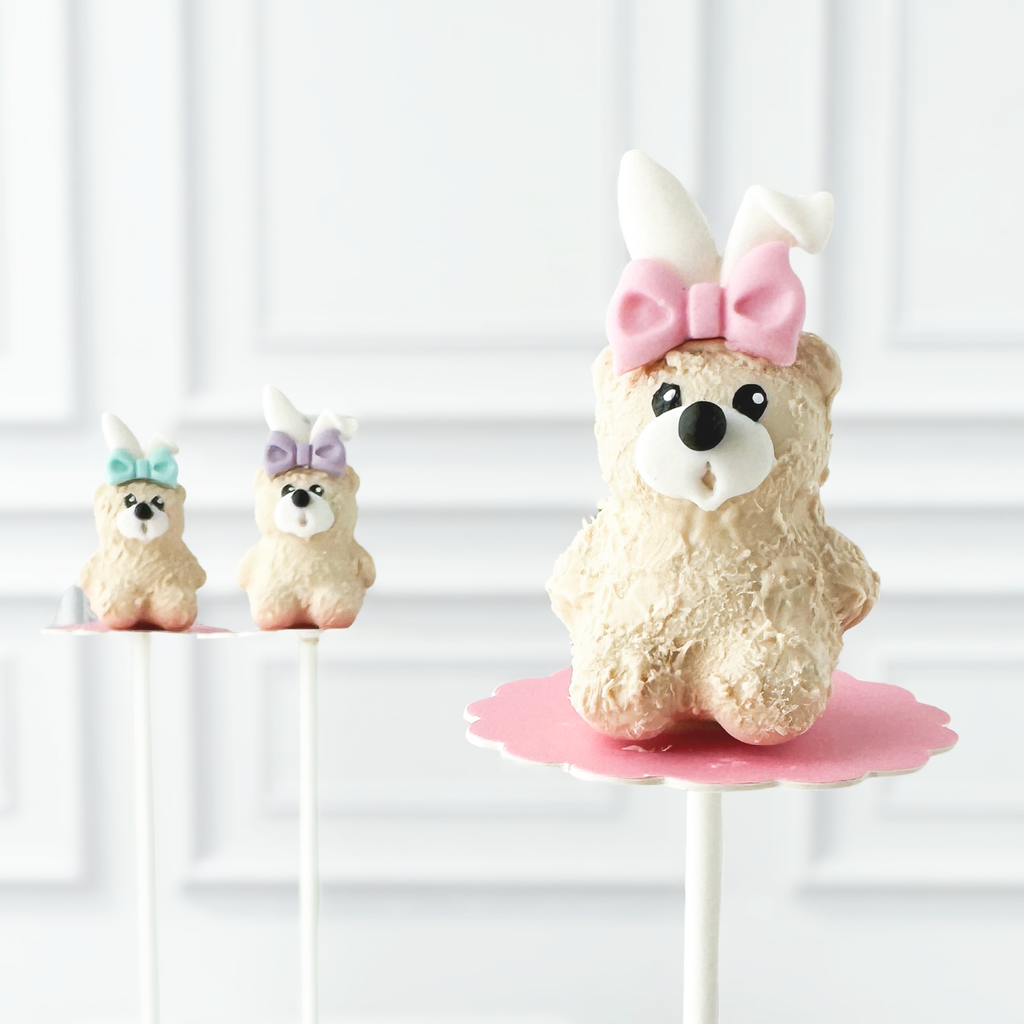 3 Small Bunny Ears w/ Bows (7/8