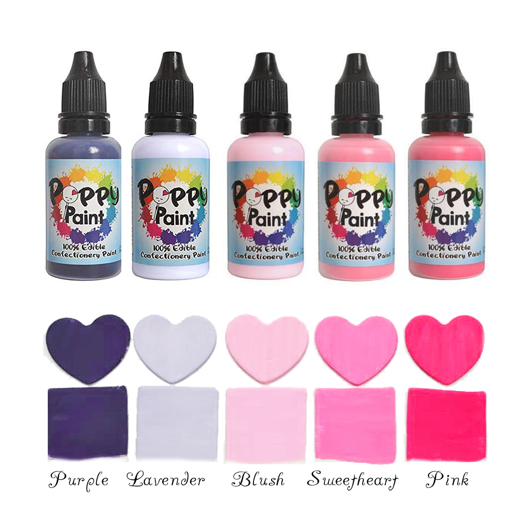 Poppy Paint Pink + Purple Set 5 Pack