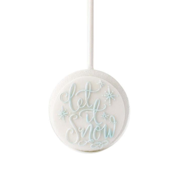 Pop Up Message, Let It Snow w. Snowflakes