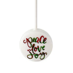 Messaggio pop-up, pace, amore, gioia