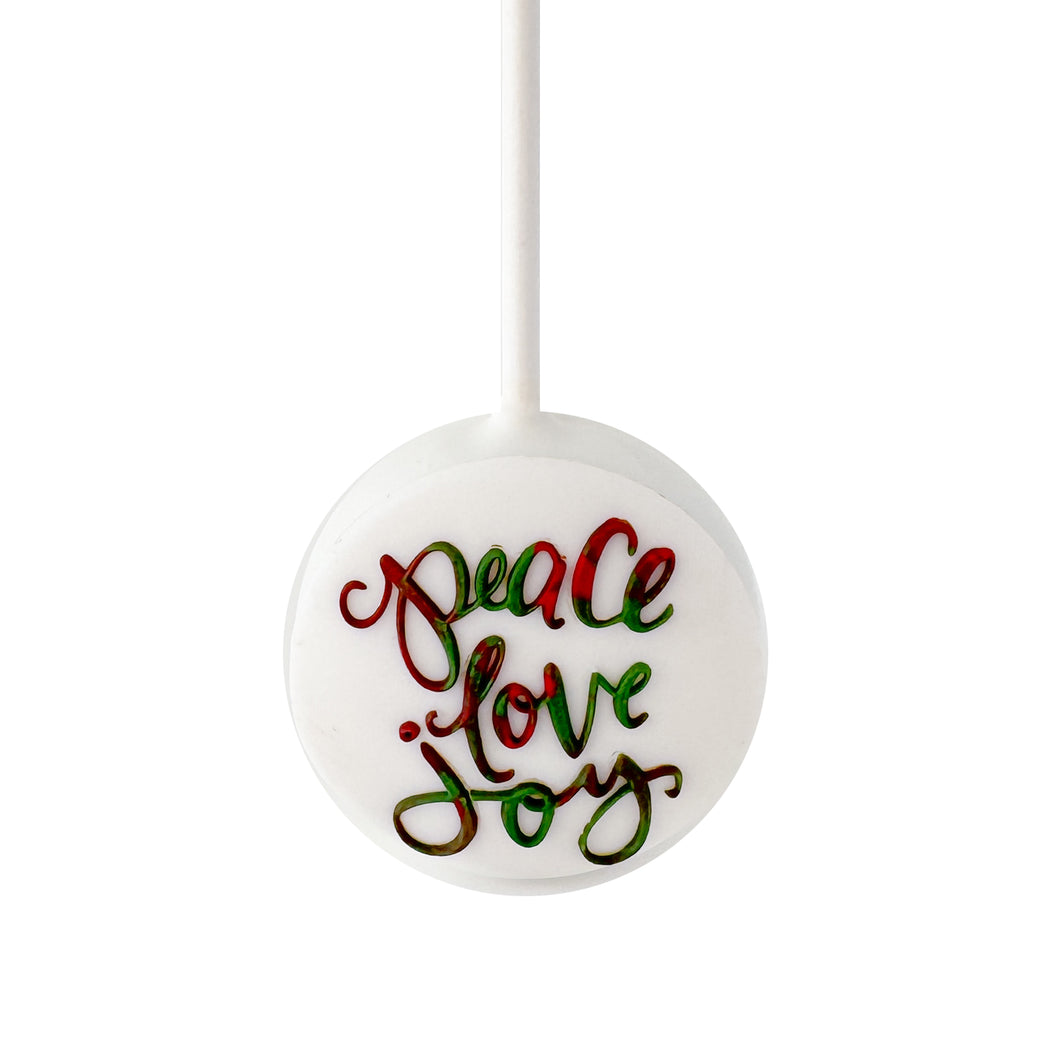 Pop Up Message - Peace, Love, Joy