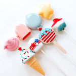 Patriotic Cake Pop Set, 4pc