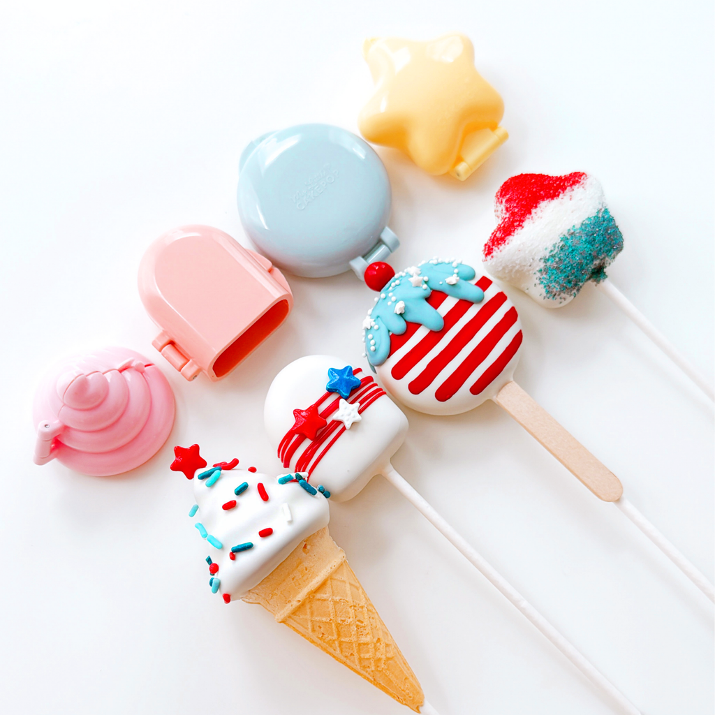 Patriotic Cake Pop Set, 4pc