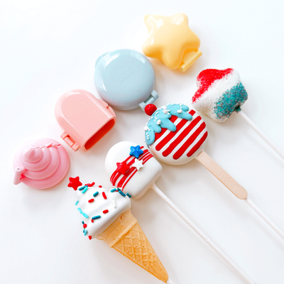 Patriotic Cake Pop Set, 4pc