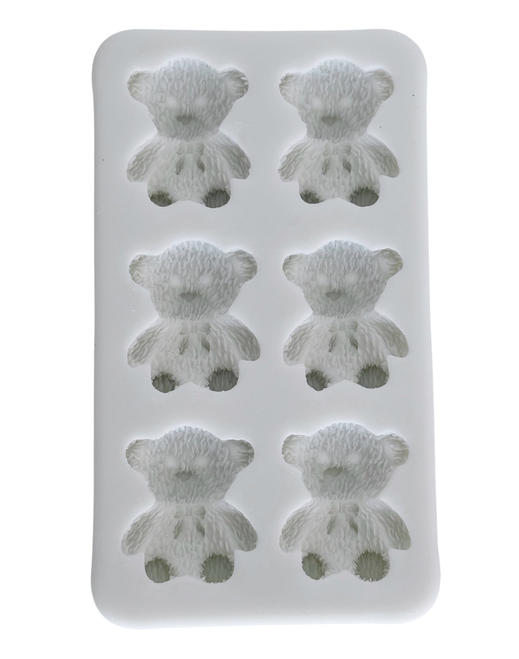 Fuzzy Sitting Teddy Bear (6 holtes)