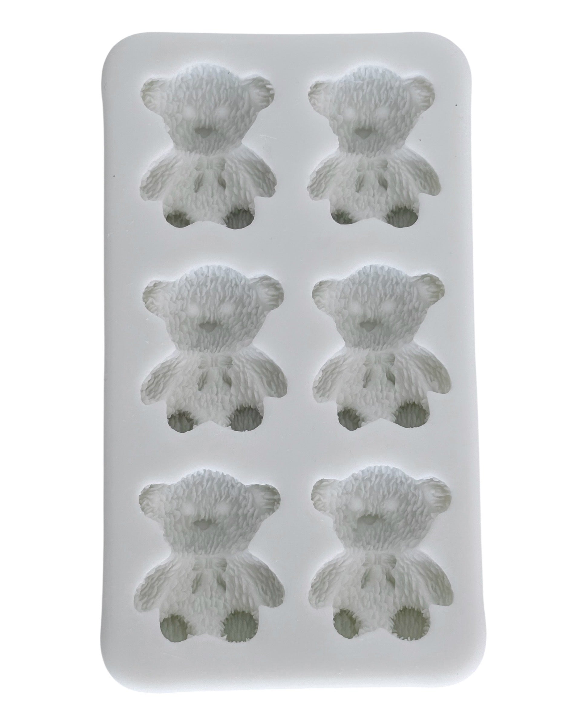 Fuzzy Sitting Teddy Bear (6 holtes)