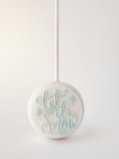 Pop Up Message, Let It Snow w. Snowflakes