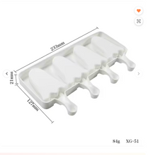 Load image into Gallery viewer, 4 Cavity 3&quot; Ghost Cakesicle Mold
