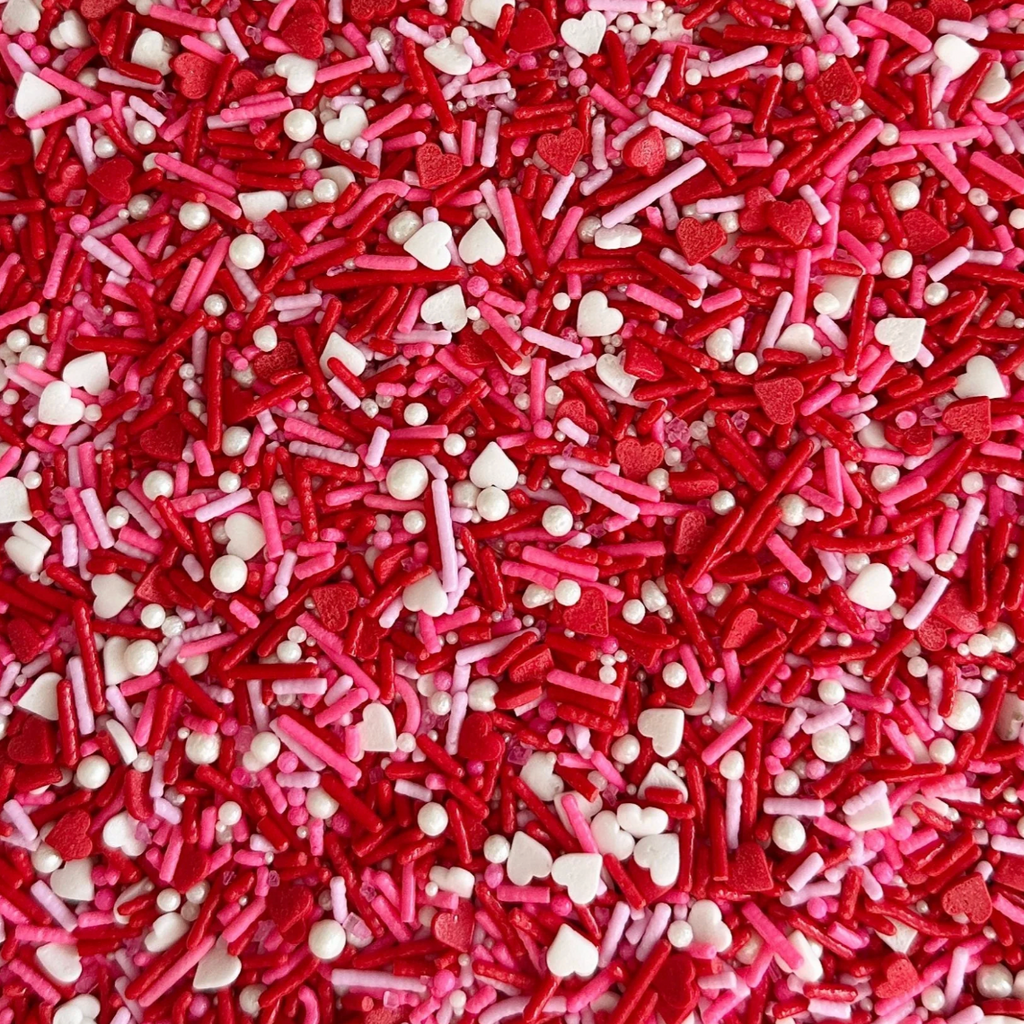 Heart Strings Sprinkle Medley 3.2 oz bottle (4oz Volume)