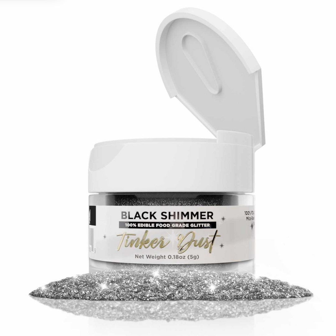 Black Tinker Dust® Edible Glitter Dust (5g) | Bakell