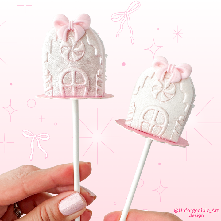 Gingerbread House Impression Stamp + Cutter - (For Popsicle Mold)