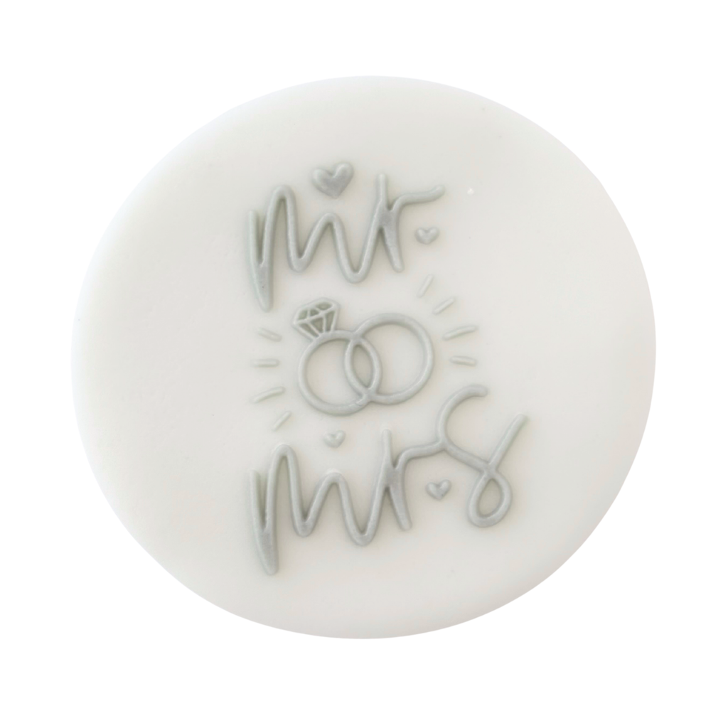 Pop Up Message, Mr. and Mrs. w. Small Rings