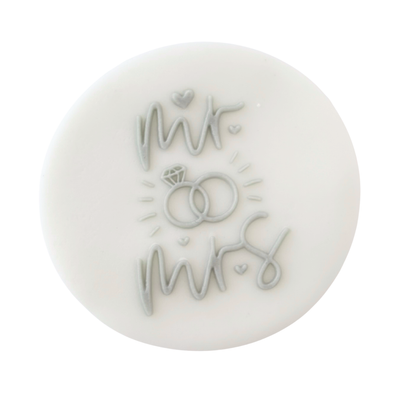 Pop Up Message, Mr. and Mrs. w. Small Rings