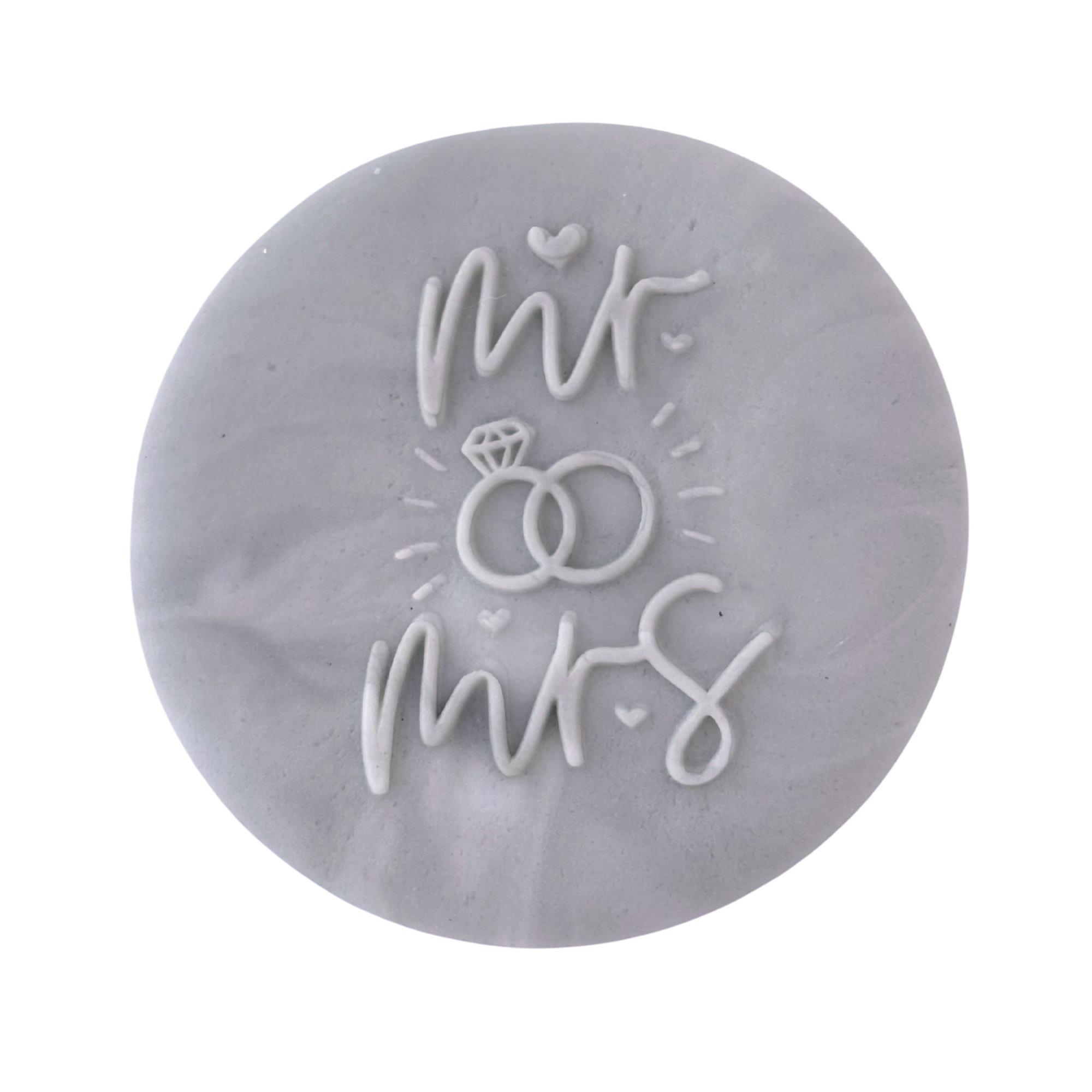 Pop Up Message, Mr. and Mrs. w. Small Rings