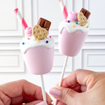 Pink Striped Paper Straws  (Pack of 24)