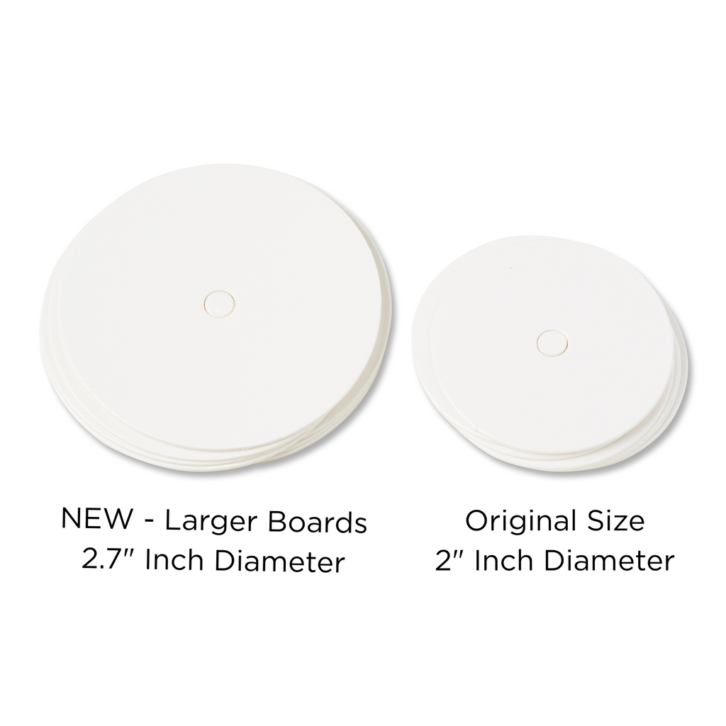 Cake Pop Boards, Straight Edge (50pcs), (White, Large) (NEW)