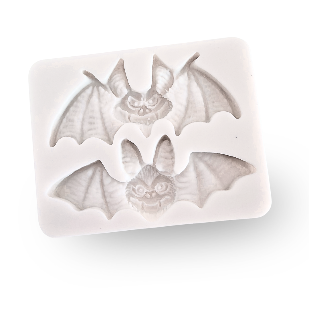 2 Cavity Bat Silicone Fondant Mold